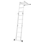 [US Warehouse] 12.2ft Household Multifunctional Aluminum Alloy Small Joint Foldable Telescopic Ladder 12-step Unloading Ladder